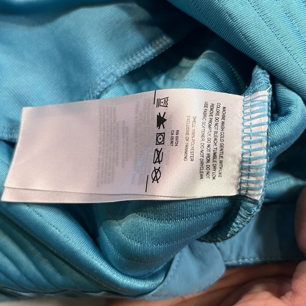 Columbia Women's Airtight Fleece 1/2 Zip Kangaroo Pouch Small Omni-wick EUC Teal - Picture 6 of 8